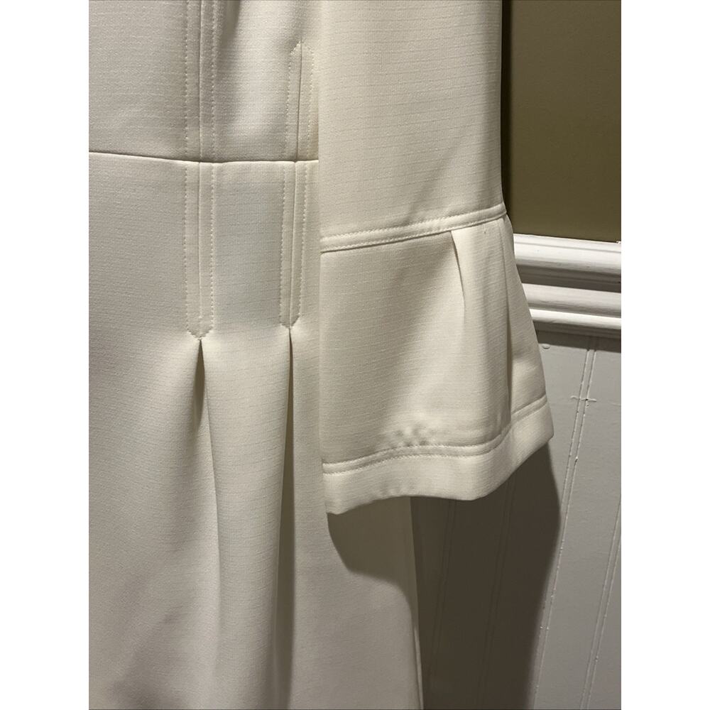 Tahari Womens 10P Ivory Cream Bell Sleeve Fitted Jacket Petite Cream Buttons - Picture 4 of 9